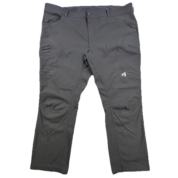 Eddie Bauer First Ascent Pants Mens 44x31 Gray Cargo Nylon Stretch Hiking - Picture 2 of 15